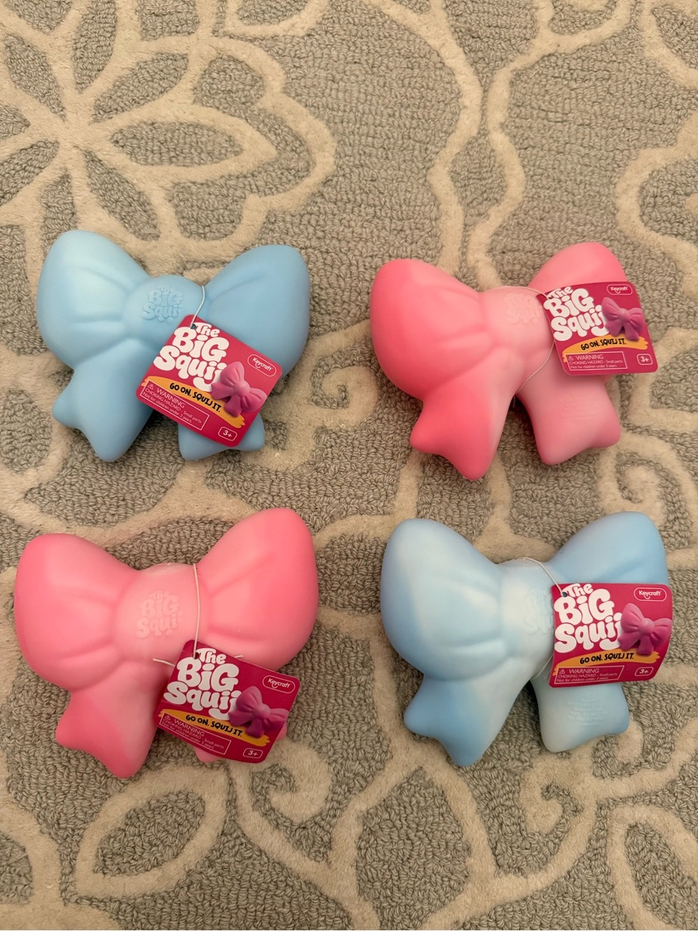 Keycraft global jumbo squish bow set of 4- the big Squij bow set of 4